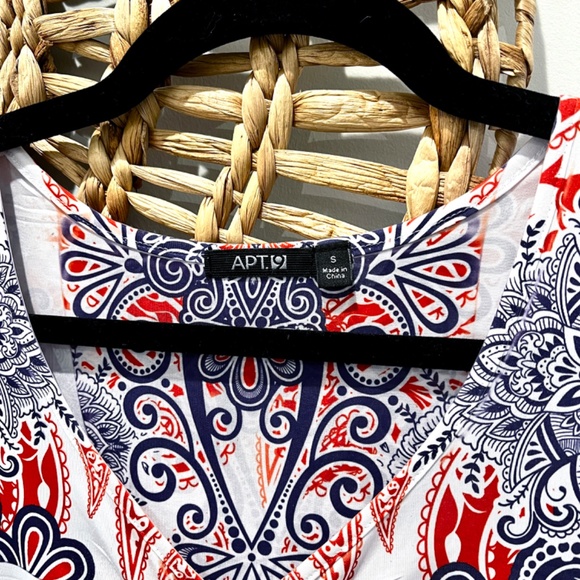 Apt. 9 Sleeveless Boho Paisley Floral Sublimation Dress - Picture 3 of 9